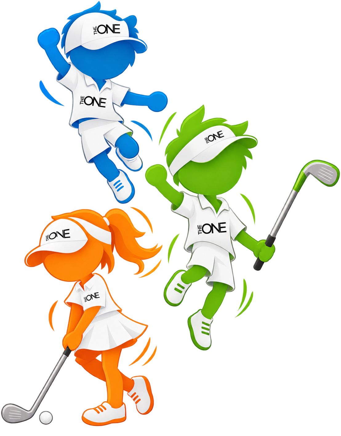 Mascotes da THE ONE Junior Golf Academy em Lisboa